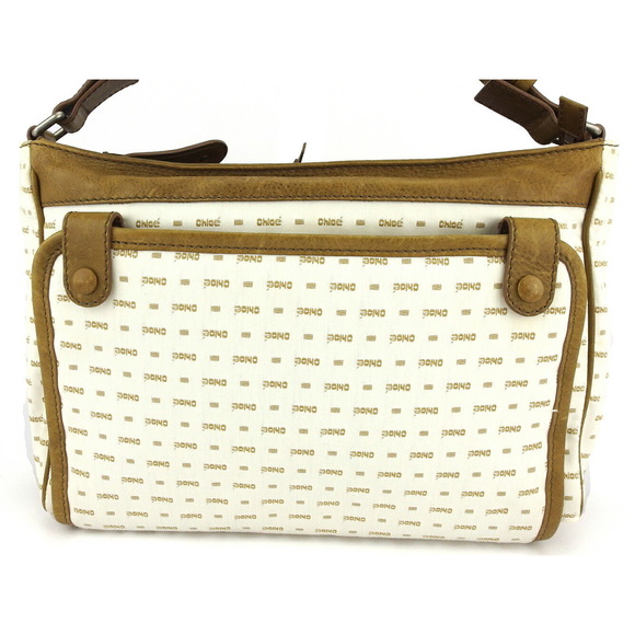Chloe Shoulder mat Leather beige Bag white mothers - Picture 1 of 6